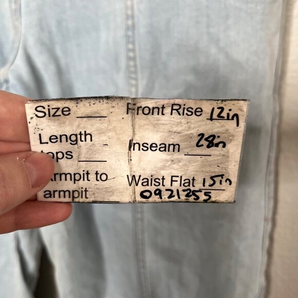 Ulla Johnson Kingston Denim Fold Over Button Fly Jogger jeans Size 6 - Picture 10 of 11